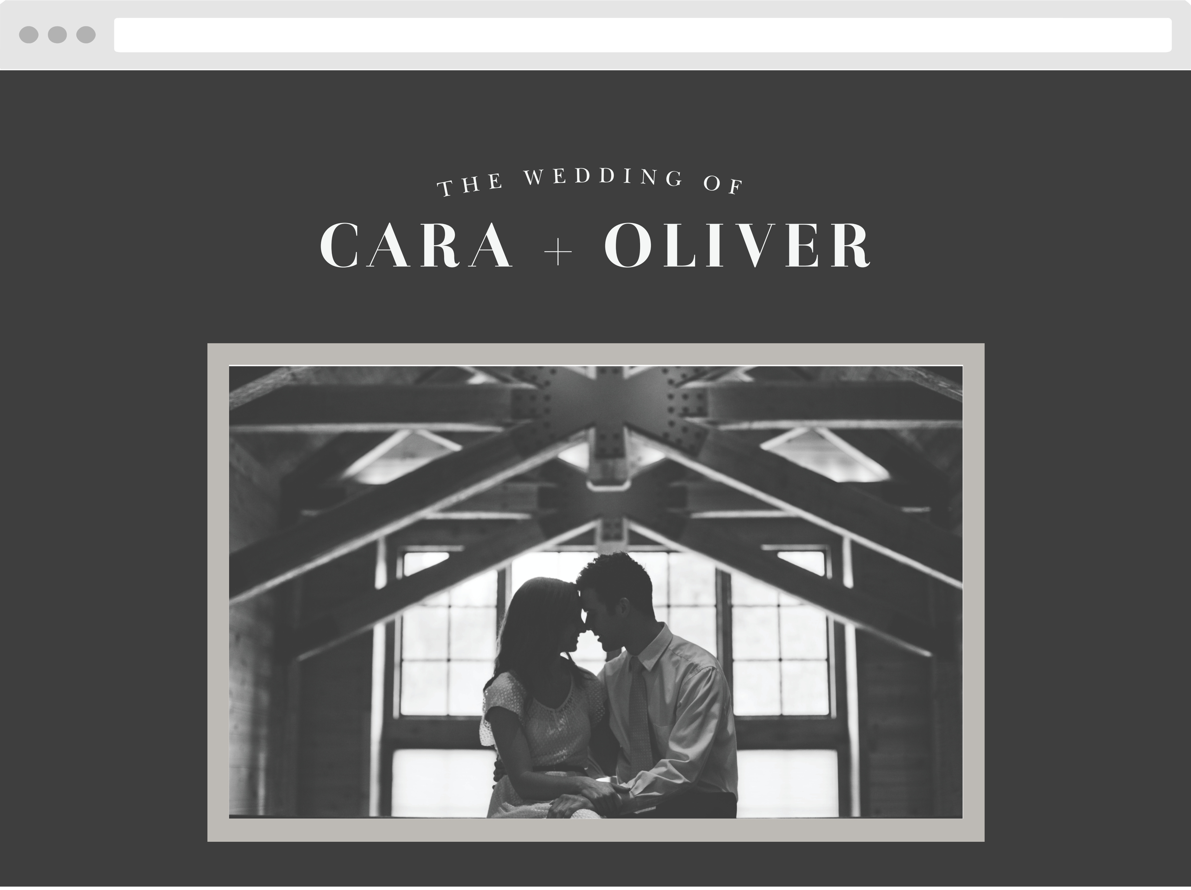 Photo Glaze Wedding Website