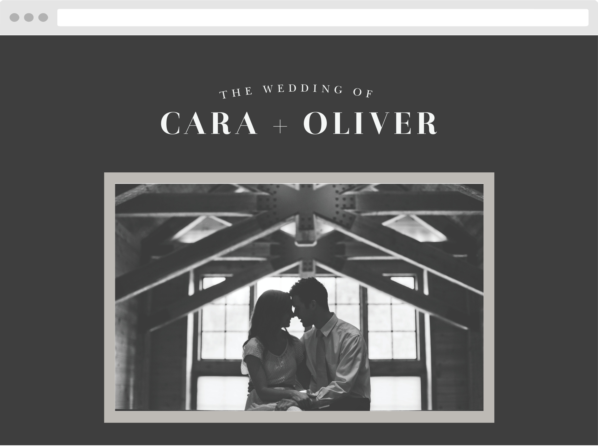 Photo Glaze Wedding Website
