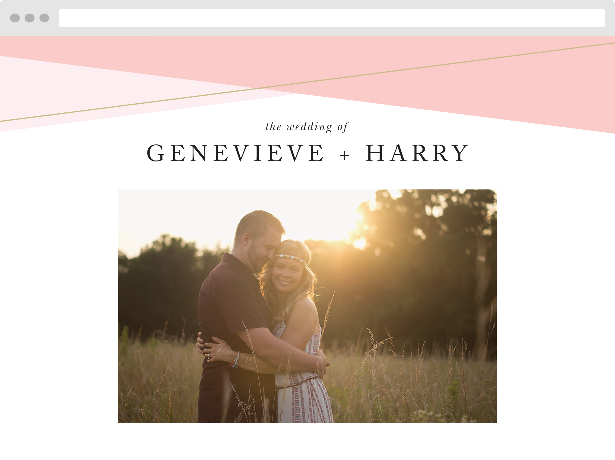 Suave Urbane Wedding Website