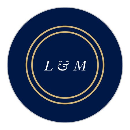 Royal Emblem Wedding Stickers
