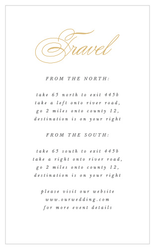Simple Border Direction Cards