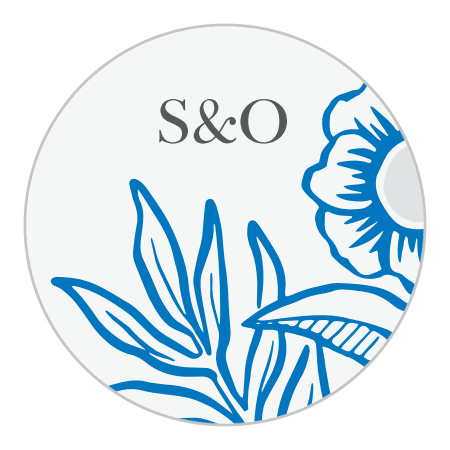 Bold Florals Wedding Stickers
