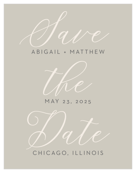 Announce your wedding in style with our Come Together Save the Date Magnets. 