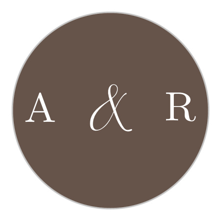 Refined Woodgrain Wedding Stickers
