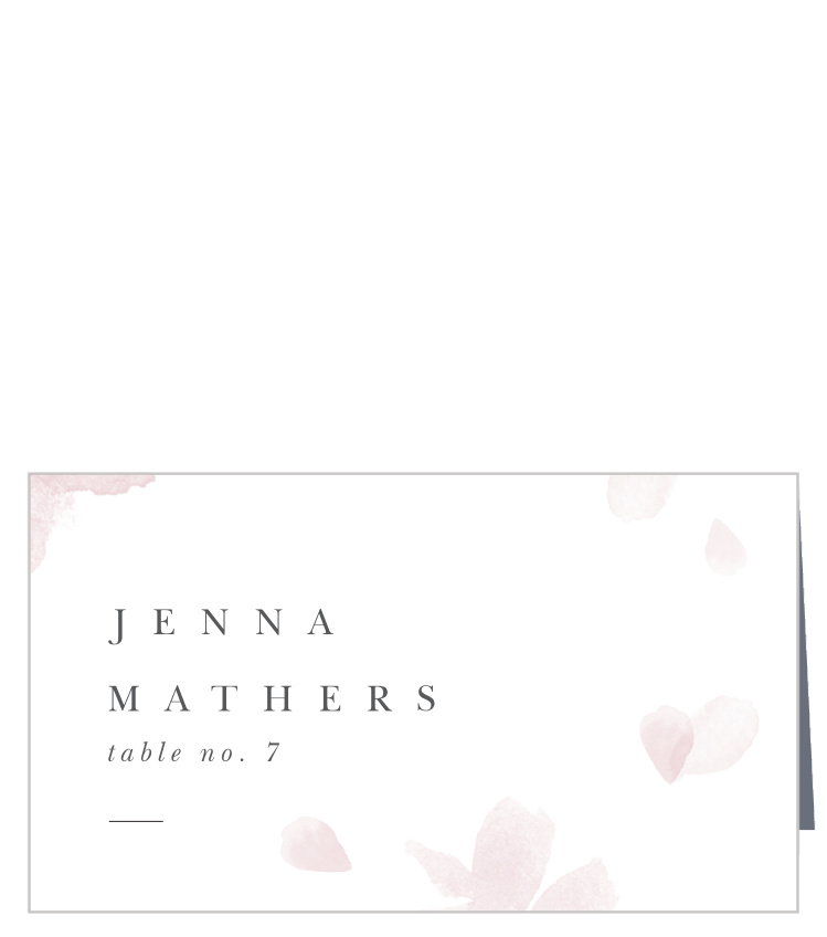 Falling Petals Place Cards