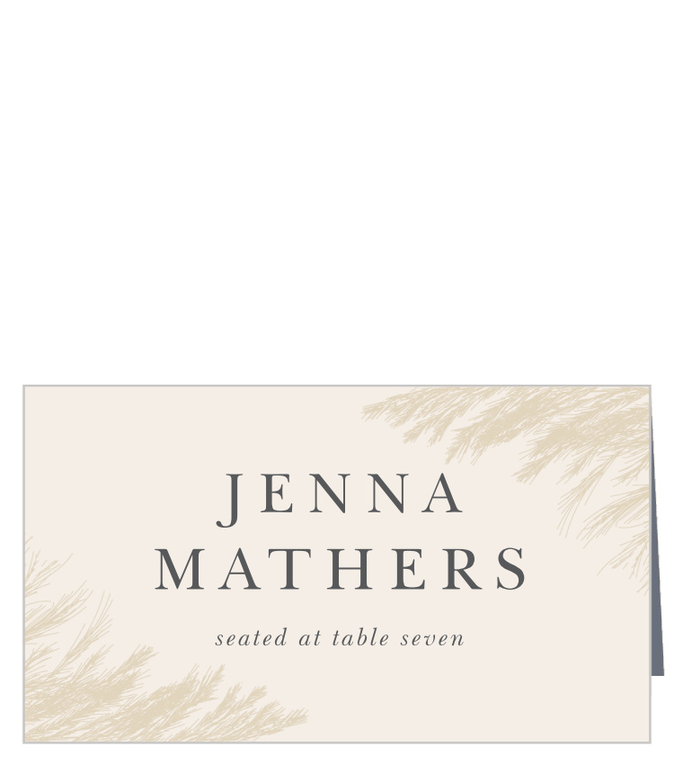 Pampas Boho Place Cards