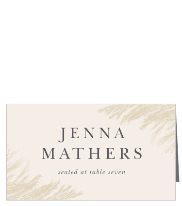 Pampas Boho Place Cards