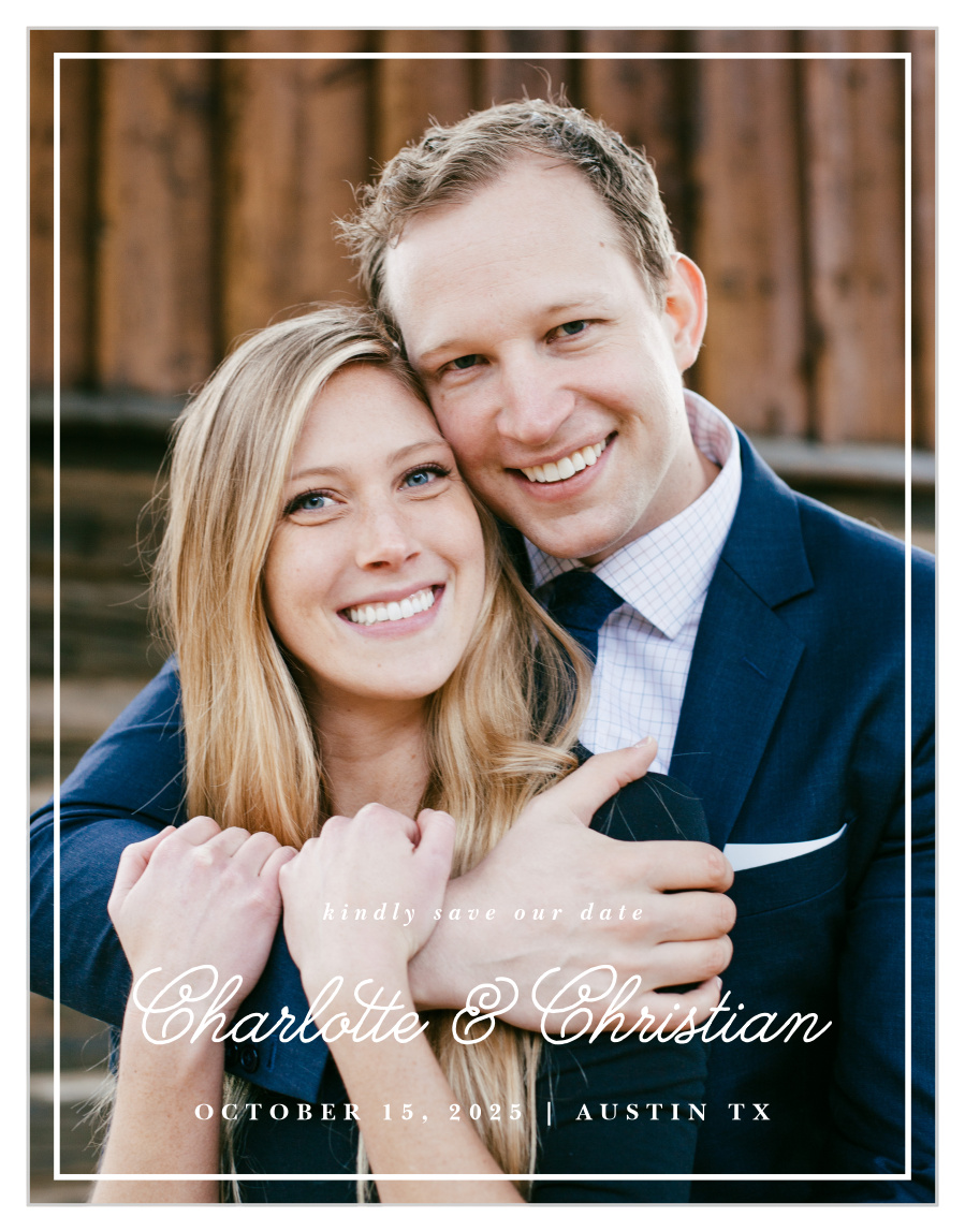Framed Sophistication Save the Date Magnets