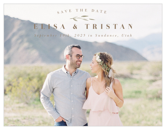 Make sure your guests mark their calendars by sending out our Watercolor Ampersand Save the Date Magnets!