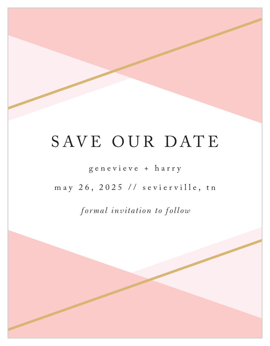 Suave Urbane Save the Date Cards