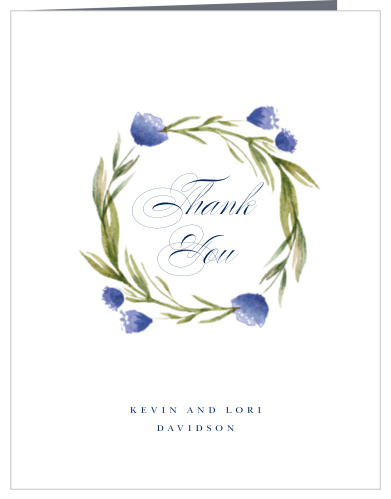 Thank everyone that helped celebrate your time together with our timeless Floral Year Anniversary Thank You Cards.