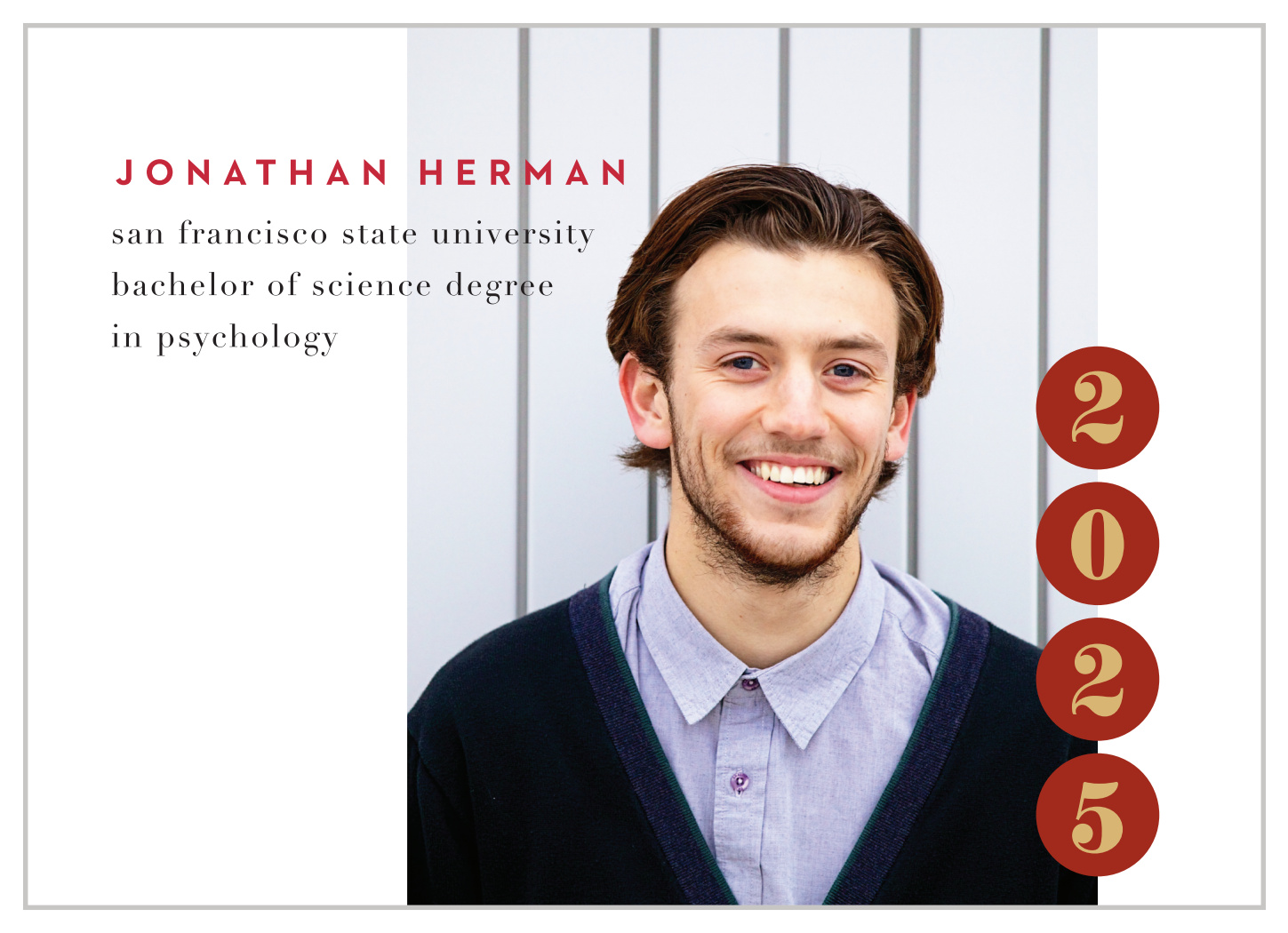 Circles Year Graduation Announcements