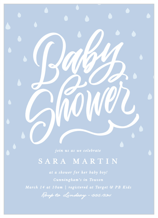 Celebrate your little one with our Rainy Day Baby Shower Invitations! 