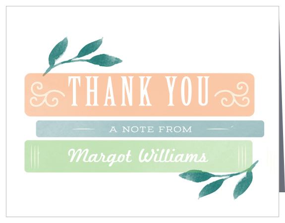 Little Library Baby Shower Thank You Cards