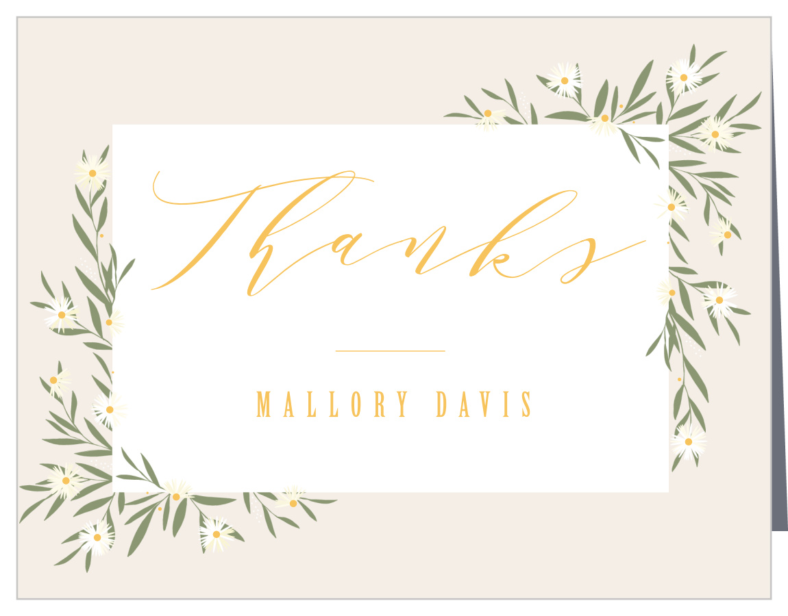 Chamomile Daisies Baby Shower Thank You Cards