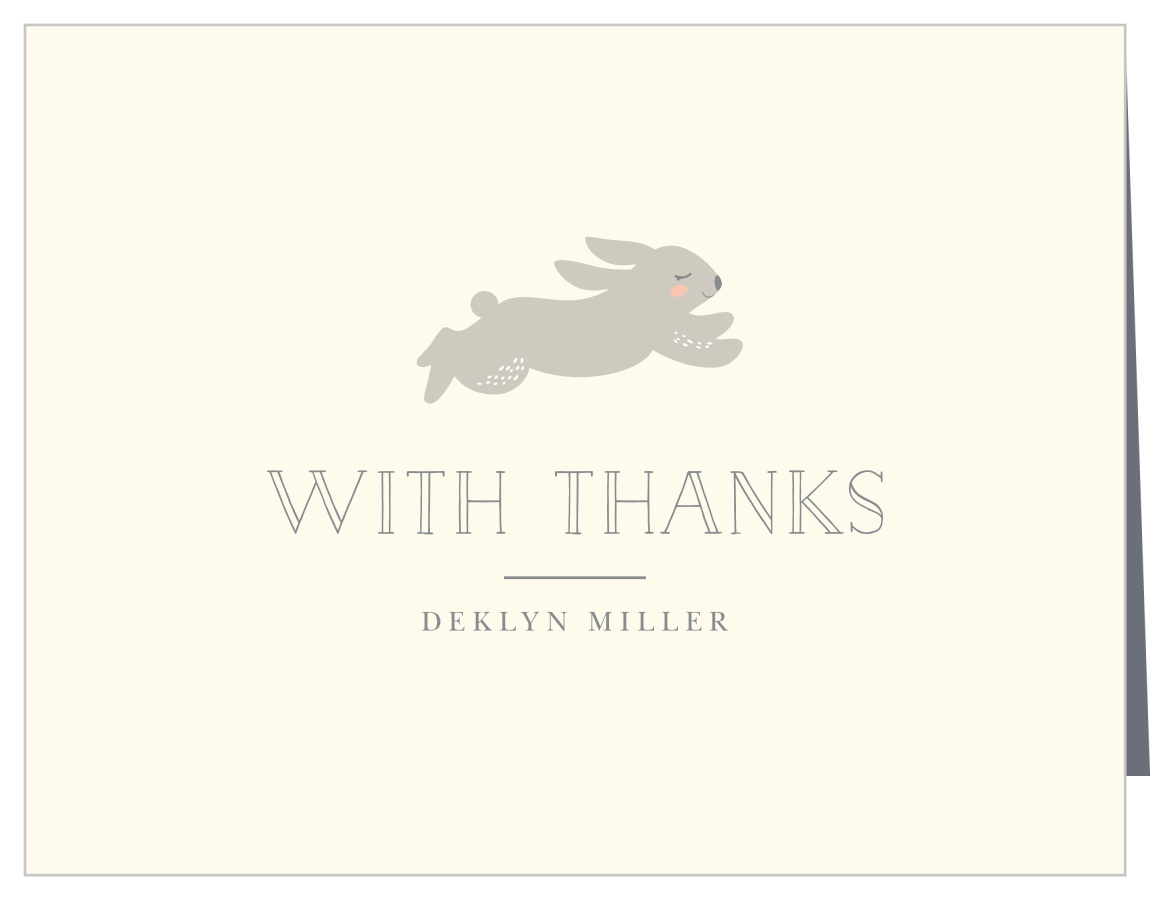 Woodland Bunny Baby Shower Thank You Cards