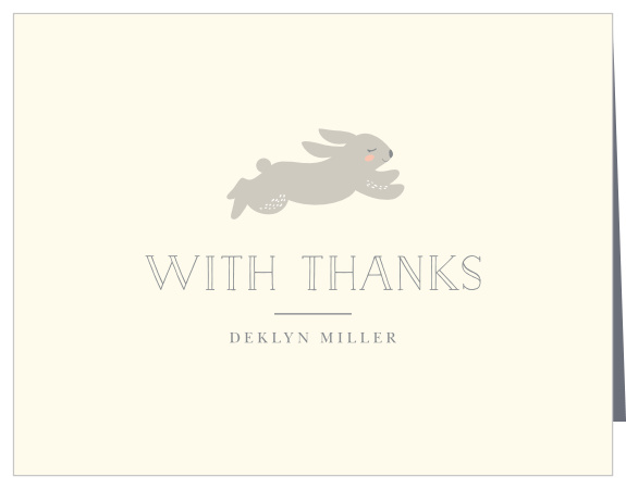 Woodland Bunny Baby Shower Thank You Cards