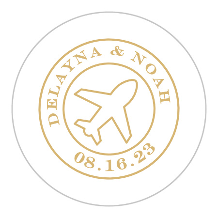 Adventure Begins Map Wedding Stickers