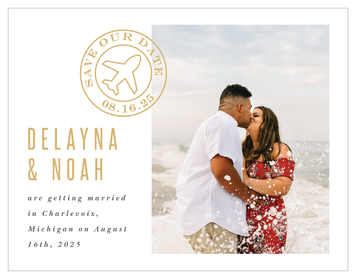 Adventure Begins Map Save the Date Cards