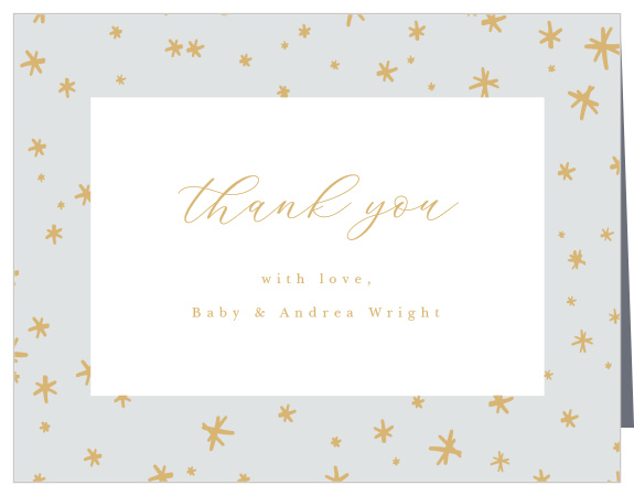 Sparkle Confetti Baby Shower Thank You Cards