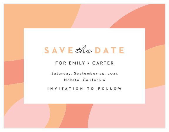 Announce the big day in style with our Transparent Text Save the Date Magnets. 