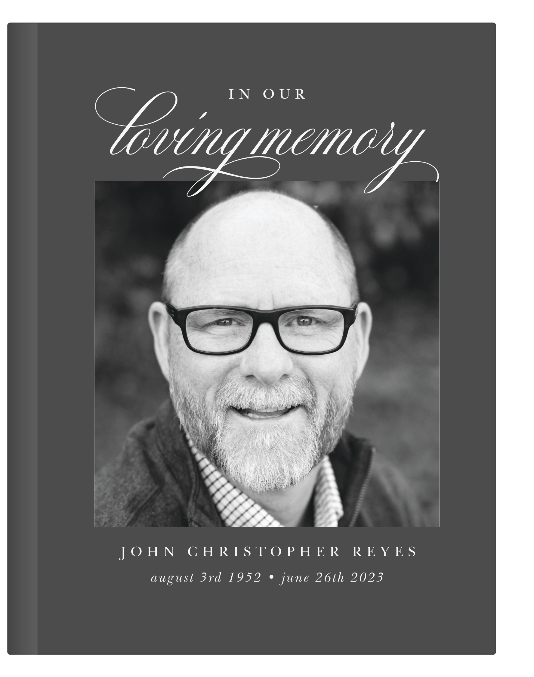 In Loving Memory Memorial Guest Book