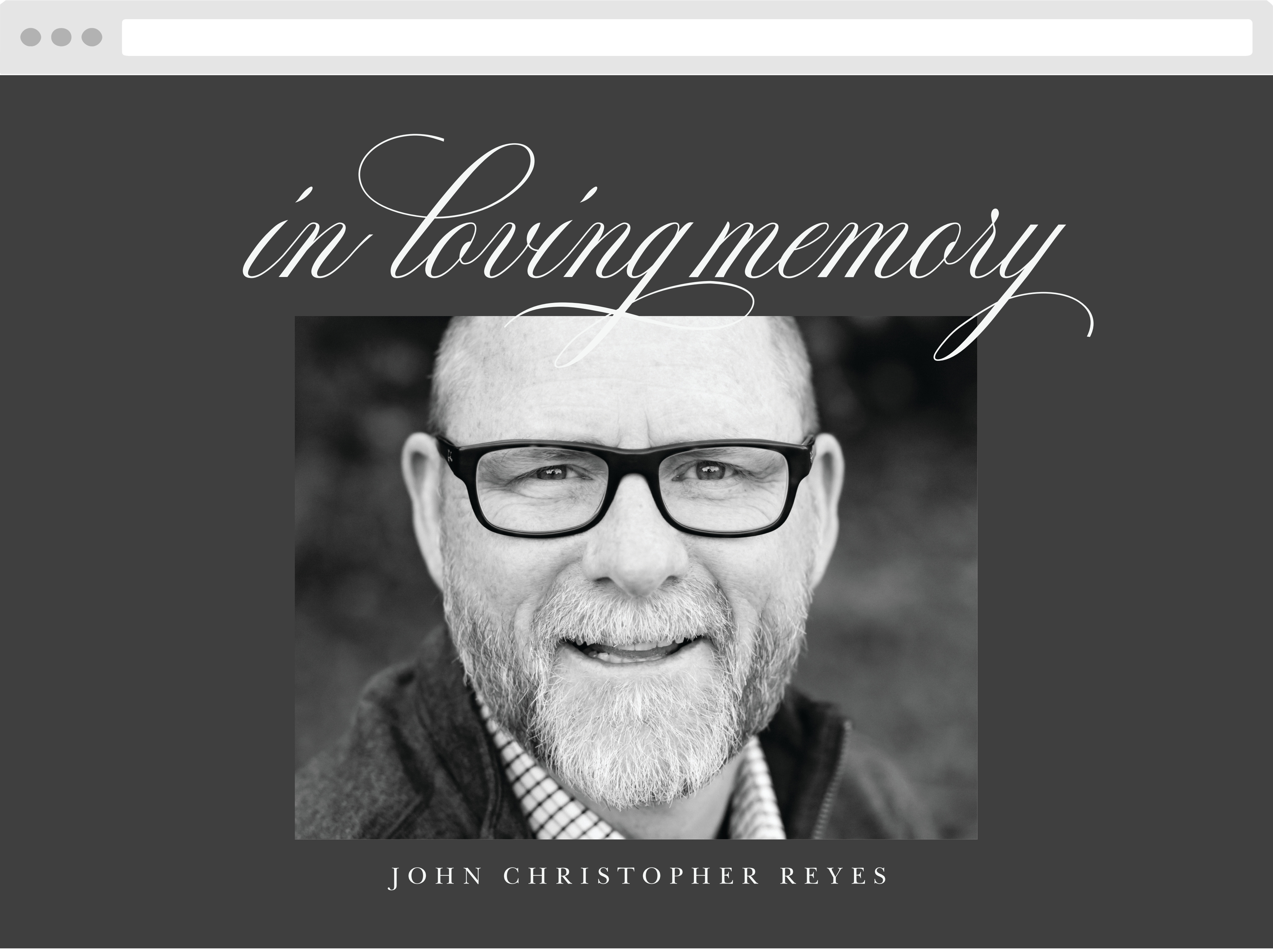 In Loving Memory Memorial Website