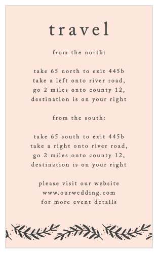 Perfectly Personalized Direction Cards