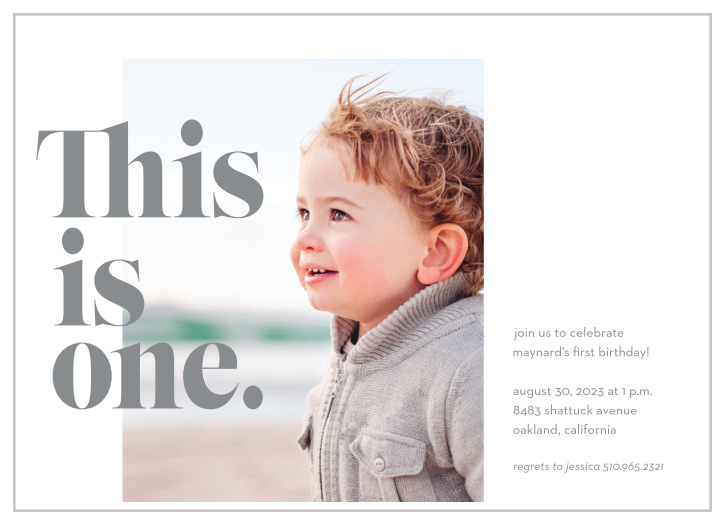Your little one's special day is coming up, bring friends and family to celebrate with our This is One First Birthday Invitations.