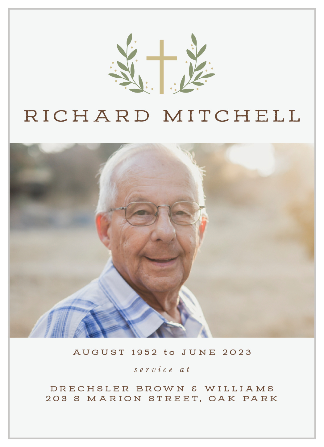 Christian Cross Memorial Programs