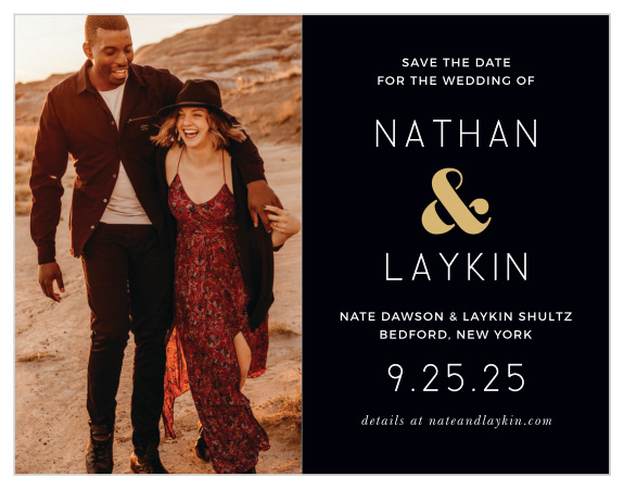 Share your wedding information in style with our Sweet Honeycomb Save the Date Magnets. 