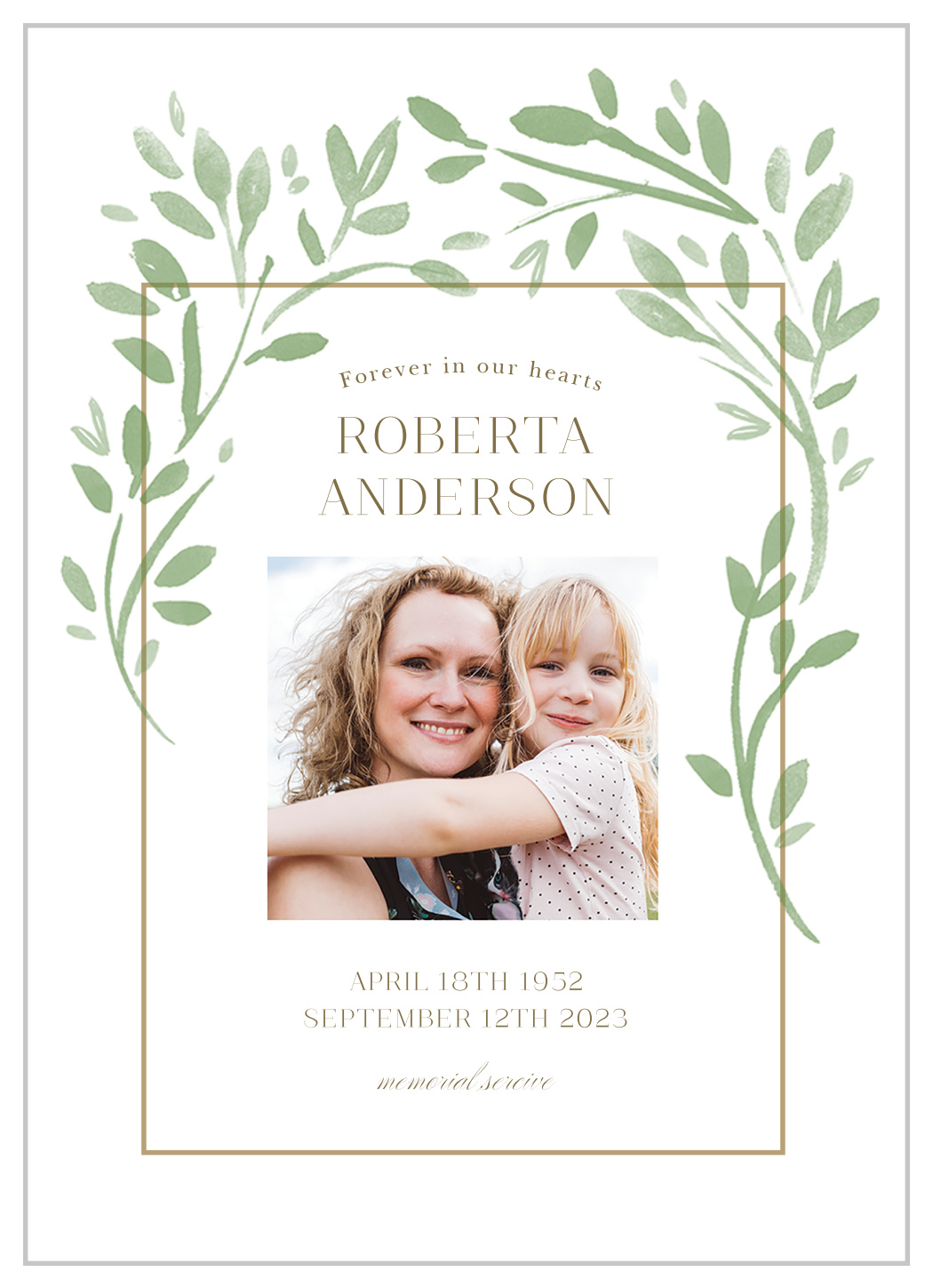 Green Leaves Memorial Programs