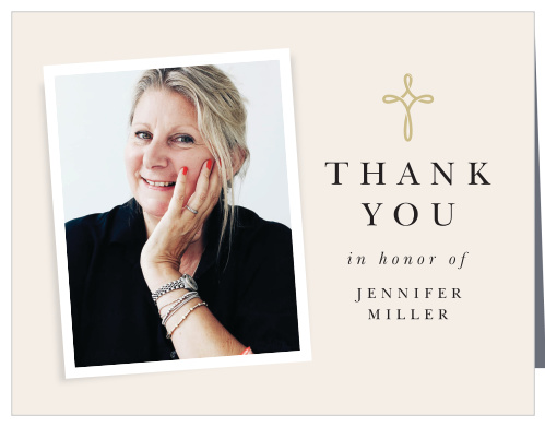 Knotted Cross Memorial Thank You Cards