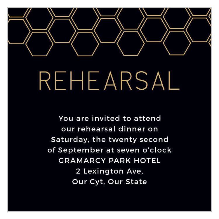 Sweet Honeycomb Rehearsal Cards