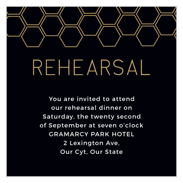 Sweet Honeycomb Rehearsal Cards