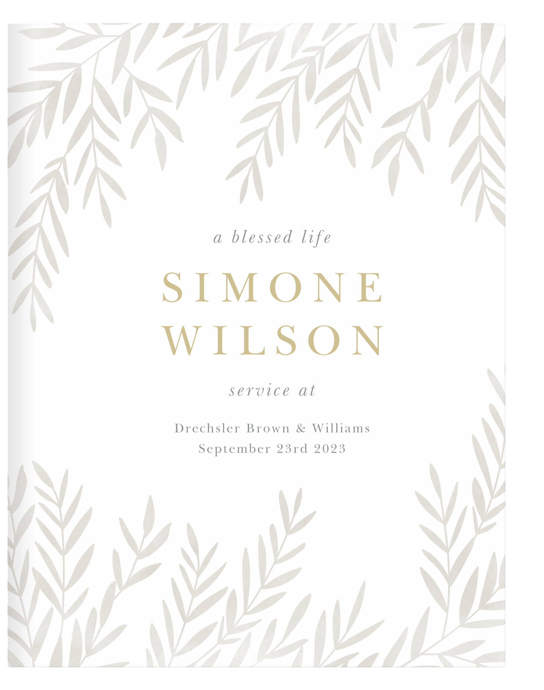 Fallen Leaves Memorial Guest Book
