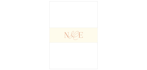 Modern Lines Wedding Belly Bands