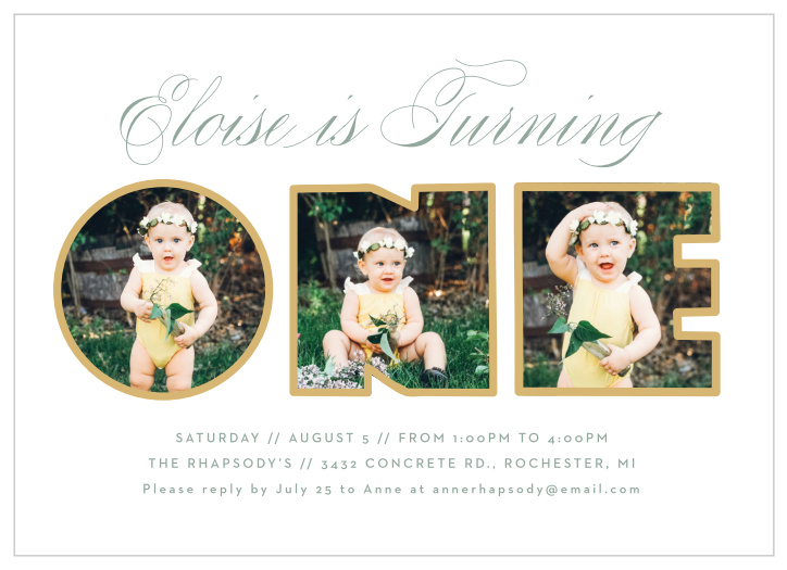 Our Letter Blocks First Birthday Invitations are perfect for bringing family and friends together to celebrate your little one's special day.