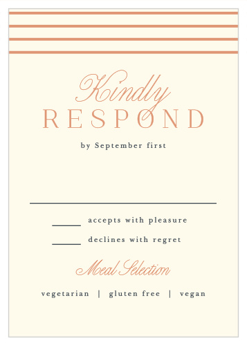 Modern Lines Response Cards