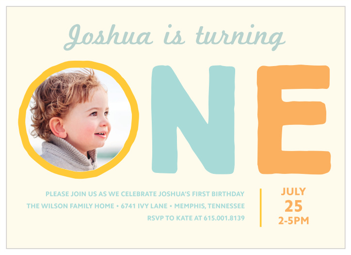 Our Colorful One First Birthday Invitations are a fun design that even your child will love!