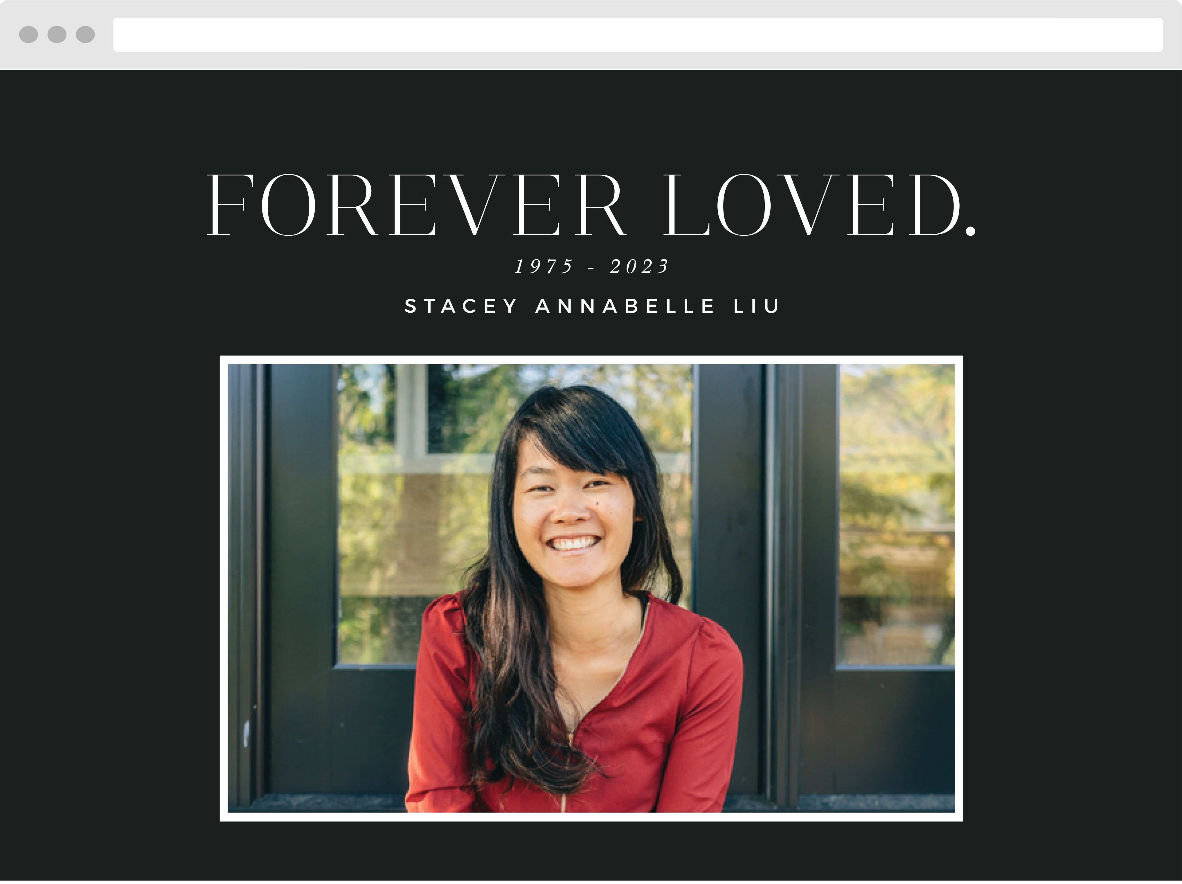 Forever Loved Memorial Website