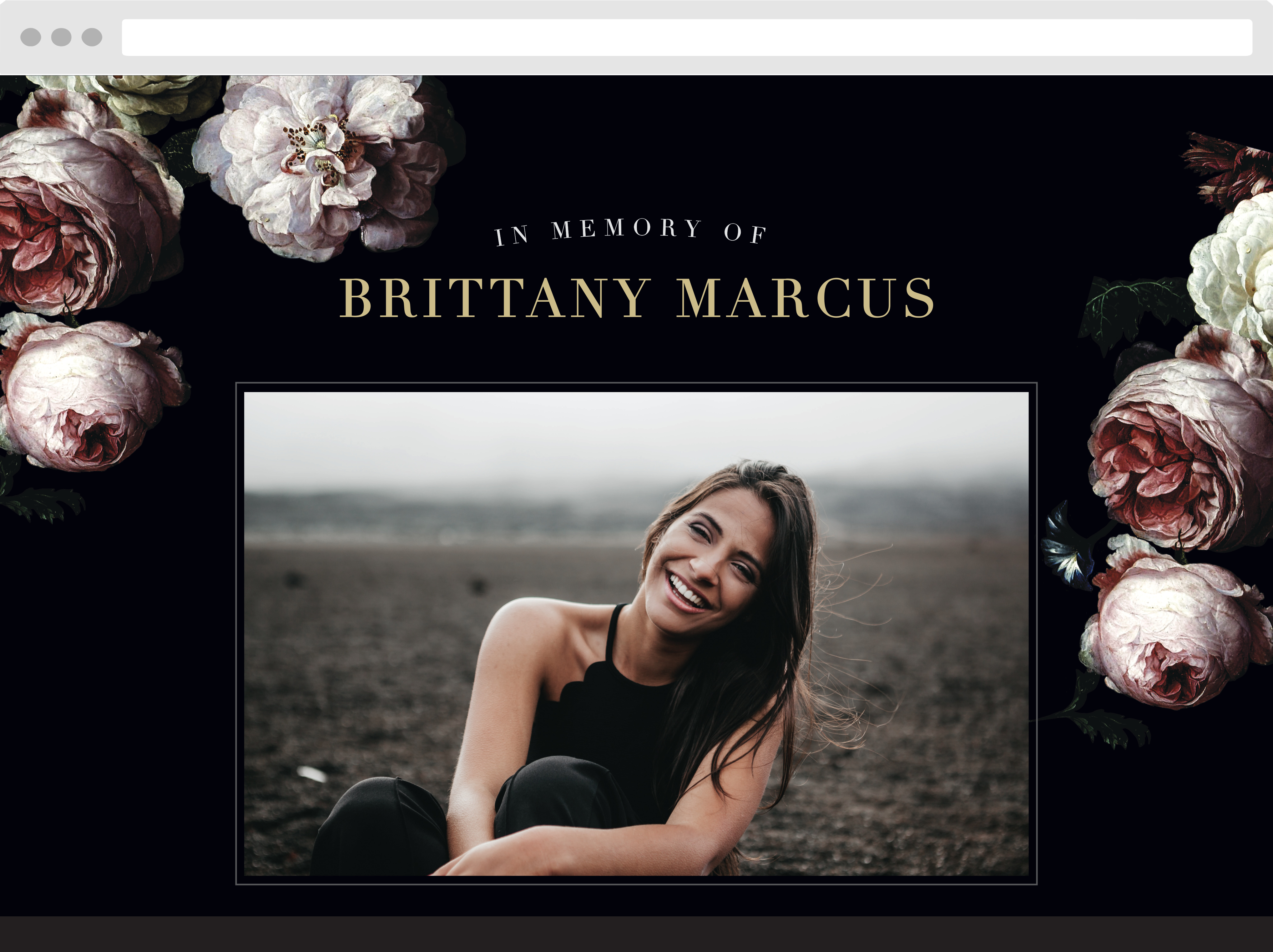 Brushstroke Blooms Memorial Website