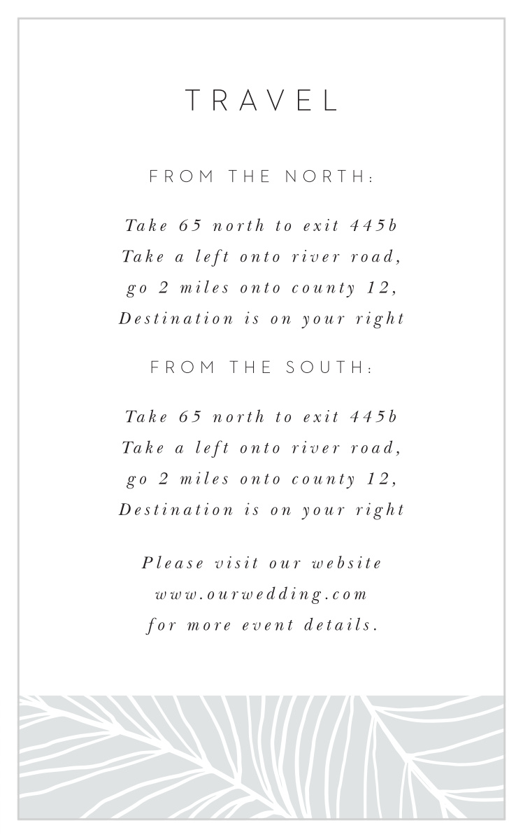 Bordered Fun Direction Cards