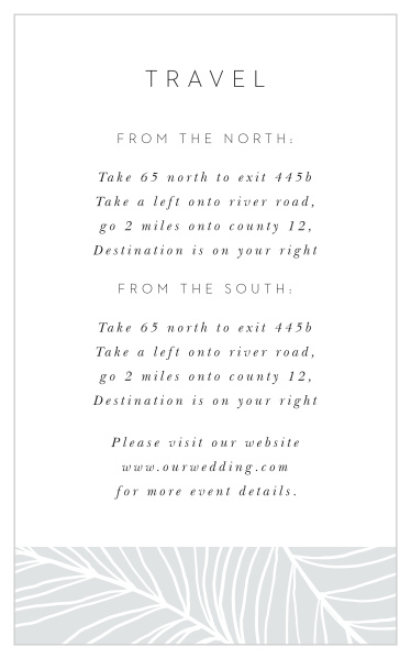 Bordered Fun Direction Cards