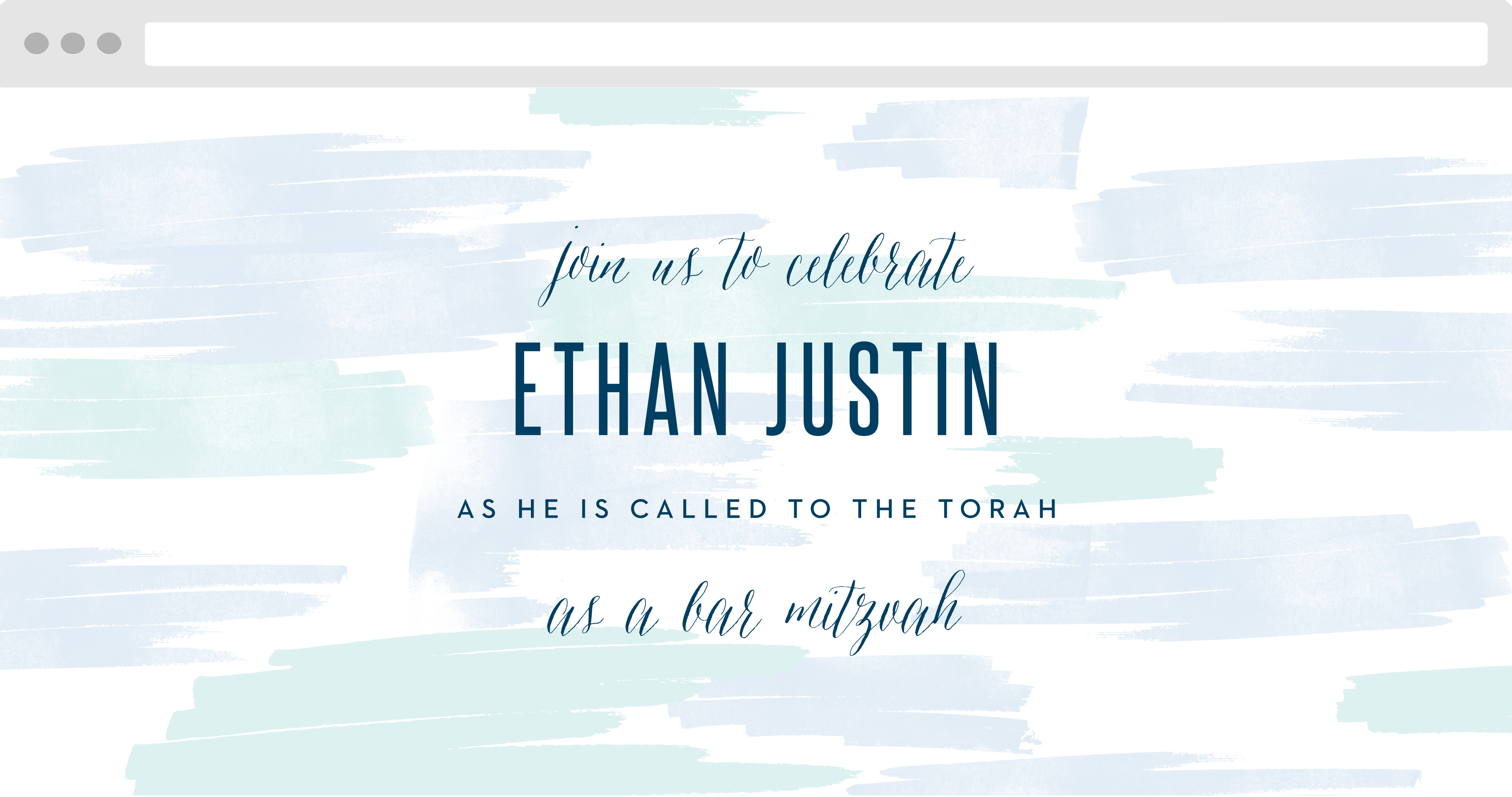 Pleasant Paintbrush Bar Mitzvah Website