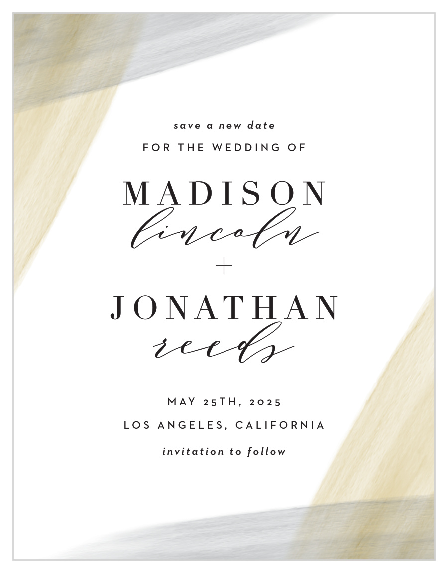 Luxe Watercolor Change the Date Magnets