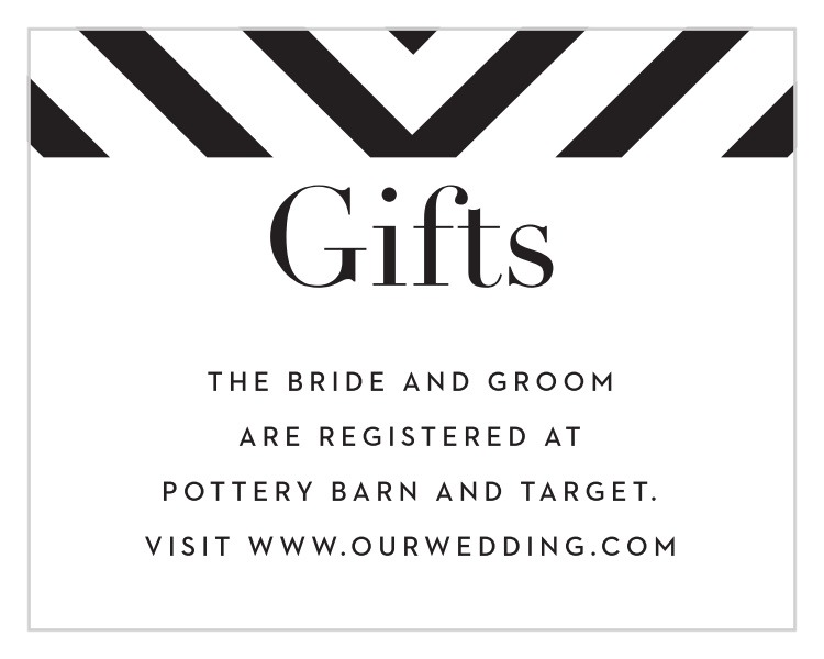 Boldly Striped Registry Cards