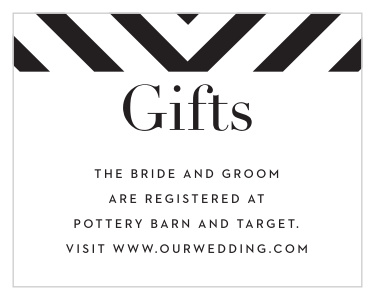 Boldly Striped Registry Cards