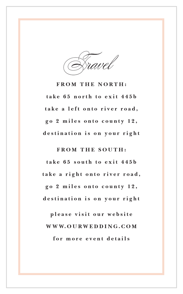 Holy Union Direction Cards