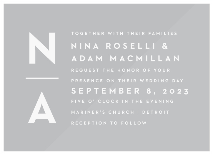 Perfectly Stacked Clear Wedding Invitations